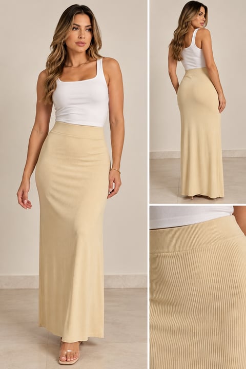 Saia canelada modal SA20 | Dryffer Fashion