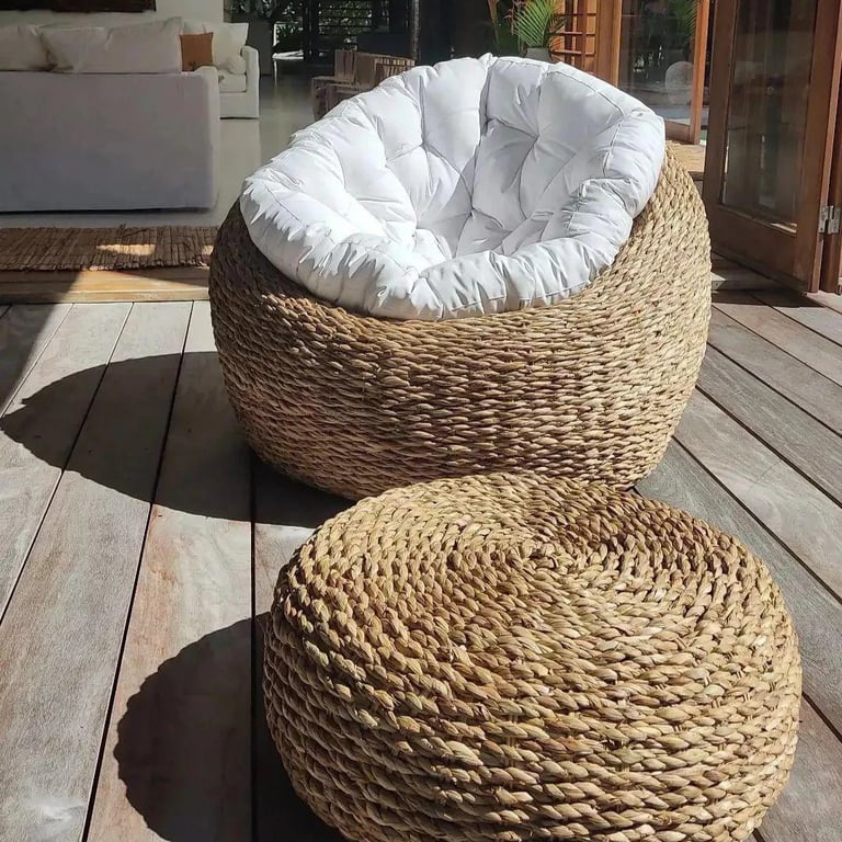 Poltrona Bola em Taboa | Casa do Lírio (3)