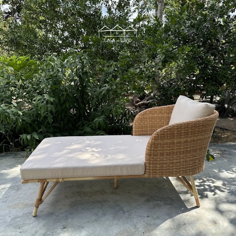 Chaise Concha Em Junco Sintético | Casa do Lírio (2)