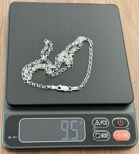 L4-8 CORRENTE ELO PORTUGUÊS B 3,5MM 60CM | Everest Jóias