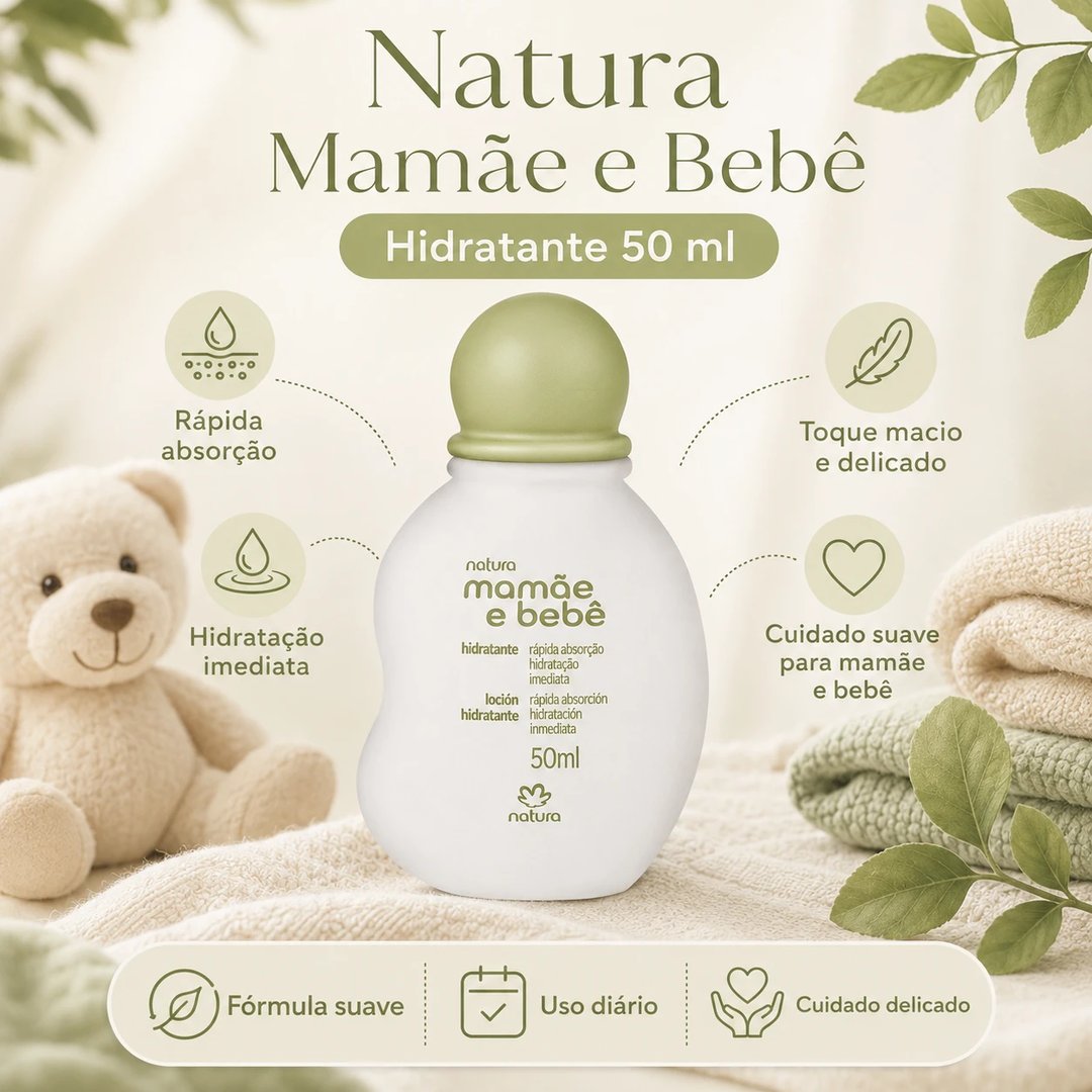 Hidratante 50ml MAMÂE BEBÊ | Loja Chrysdape