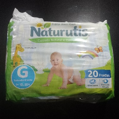 FRALDA NATURUTIS PACOTAO C/20 UND TAM G | Evidenci distribuidora