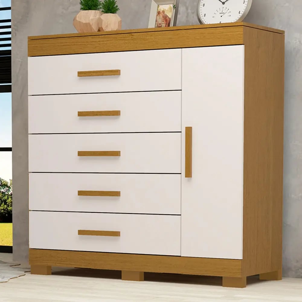 Cômoda ACP Rayane Prime com 5 Gavetas e Sapateira | ELETRO KIT (2)