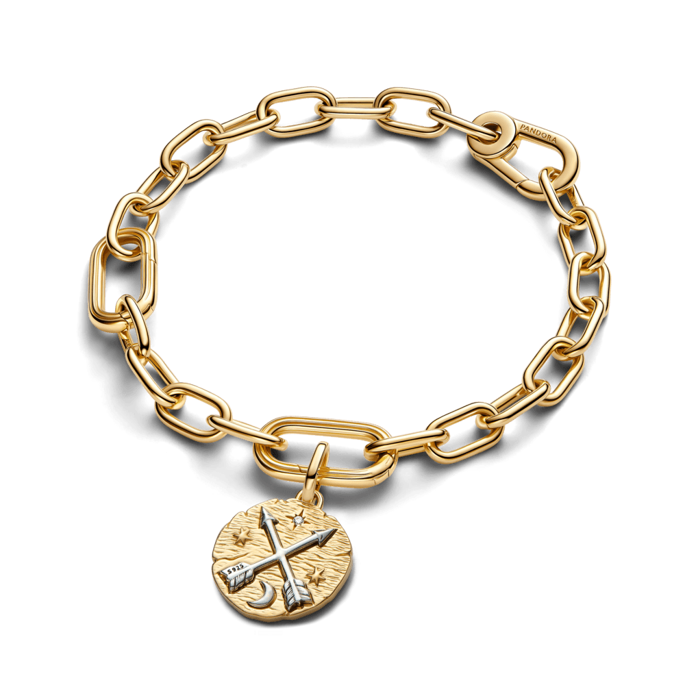 Charm Medalhão Flechas Dois Tons | Like Joias e Acessórios (2)