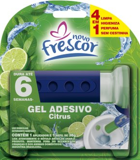 GEL ADESIVO C/ APLICADOR - 6 APLIC. 38G CITRUS NOVO FRESCOR | Evidenci distribuidora