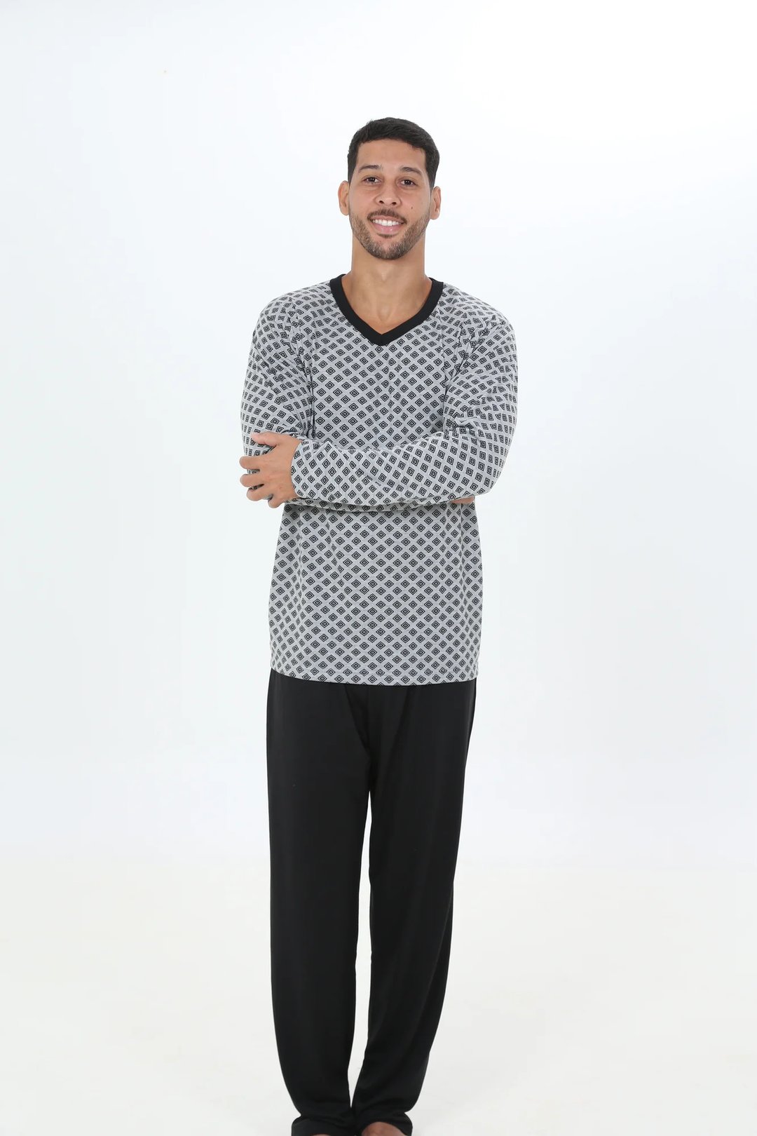 PIJAMA INVERNO MASCULINO MALHA FRIA | Gatto Style (5)