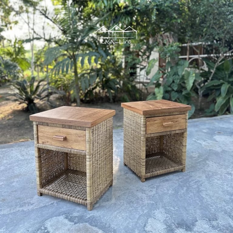 Mesa De Cabeceira Caraiva - Junco Natural | Casa do Lírio (2)