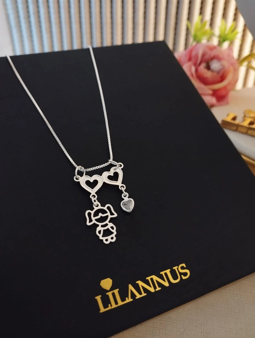 Colar FAMILIA Banho PRATA 925 | Gestor Lilannus Ltda (3)