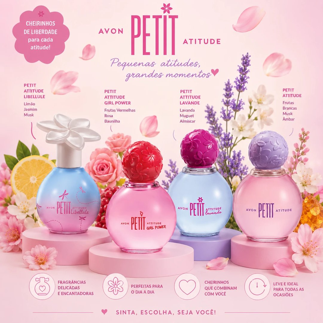 Colônia Petit Atitude 50ml | Loja Chrysdape