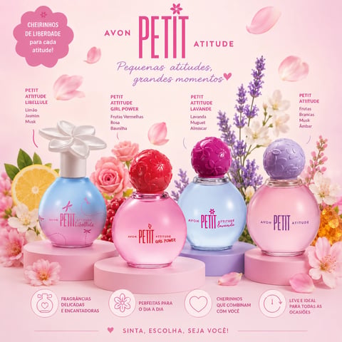 Colônia Petit Atitude 50ml | Loja Chrysdape