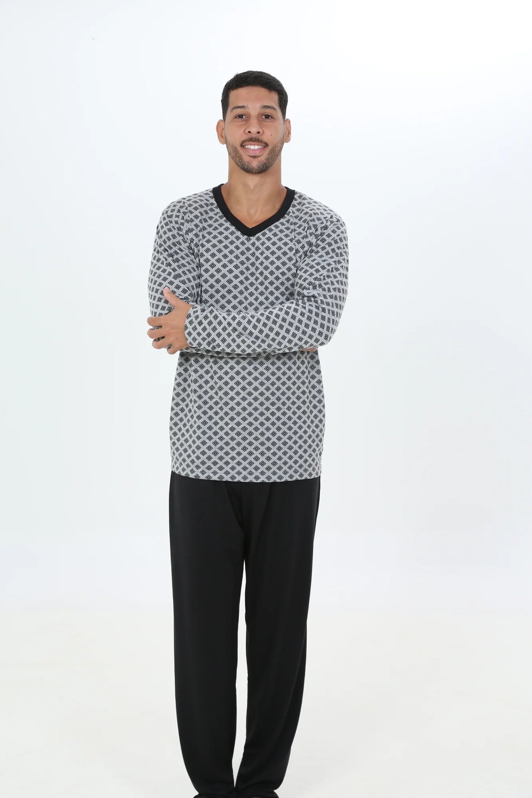 PIJAMA INVERNO MASCULINO MALHA FRIA | Gatto Style (7)