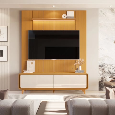 Home EDN - Painel Lumi 1.80 + Rack Liv 1.80 | ELETRO KIT
