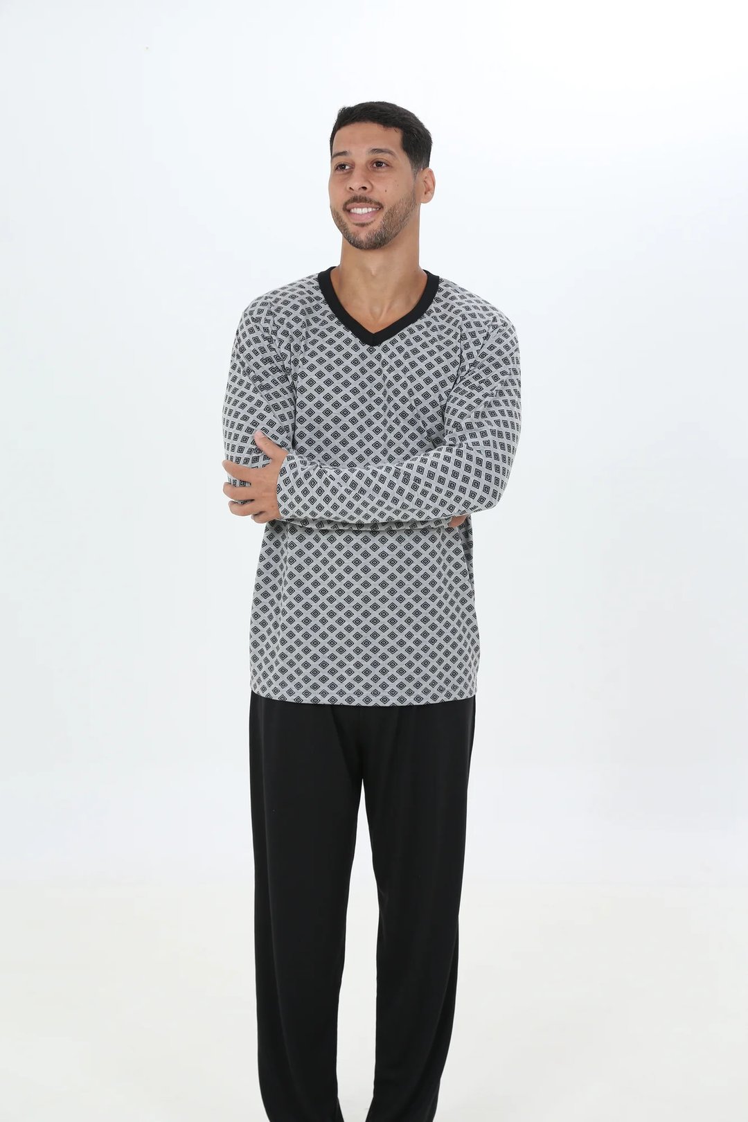 PIJAMA INVERNO MASCULINO MALHA FRIA | Gatto Style (6)