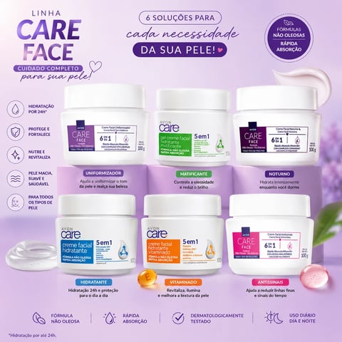 Creme Facial 5em1 AVON CARE | Loja Chrysdape