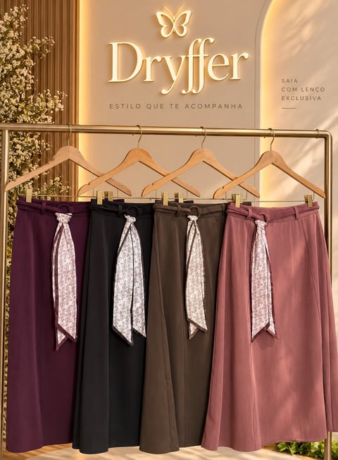Saia Mídi SA21 | Dryffer Fashion