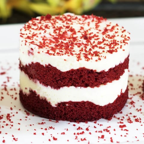 Bolo red velvet pequeno | Linqui