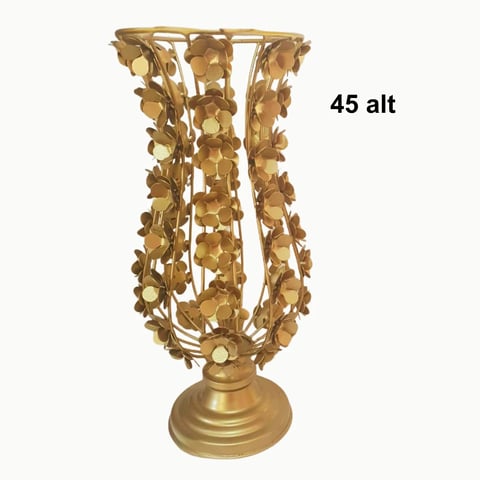 VASO COM FLORES DE FERRO 45ALT | ART'S FERRO