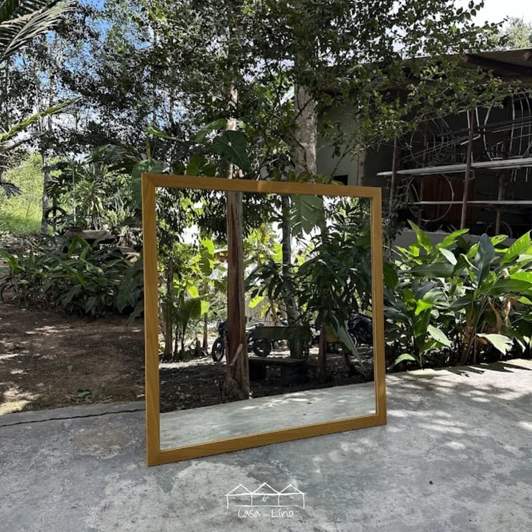 Moldura De Tatajuba Com 5 cm De Espessura - Incluso Espelho | Casa do Lírio (3)
