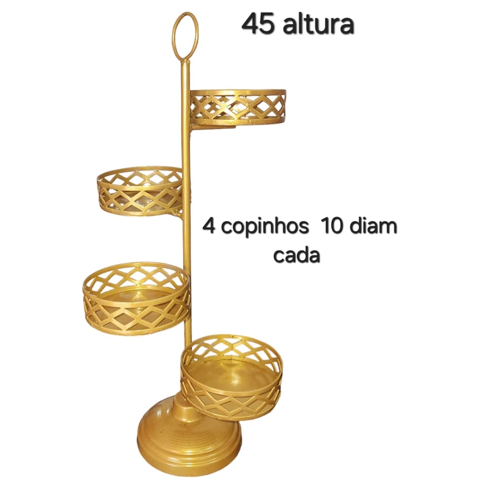 BALEIRO LOSANGO 4 POTINHO 45ALT | ART'S FERRO