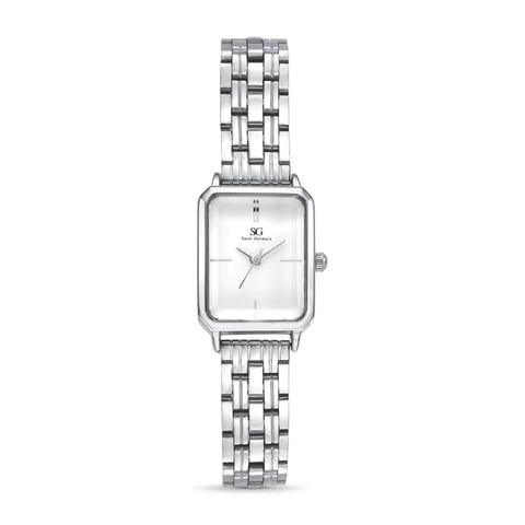 Relógio Feminino Retangular Octavia Prata 19mm | Like Joias e Acessórios