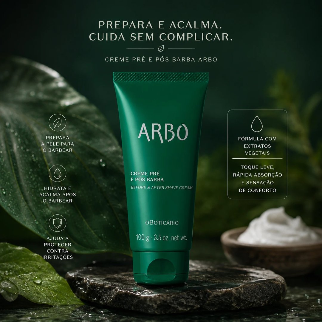 Creme Pré e Pós-Barba 100g ARBO TRADICIONAL | Loja Chrysdape