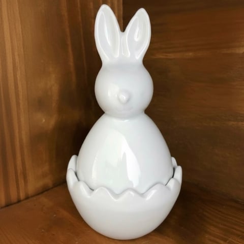 Porta Joia/Bomboniere Coelho | Nah Porcelanas