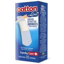 CURATIVO COTTON LINE BLISTER 10 UND TRANSPARENTES | Evidenci distribuidora