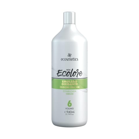 EMULSAO OXIDANTE ESTABILIZADA E-COLORE 940ML - 6 VOLUMES | Horizont Distribuidora