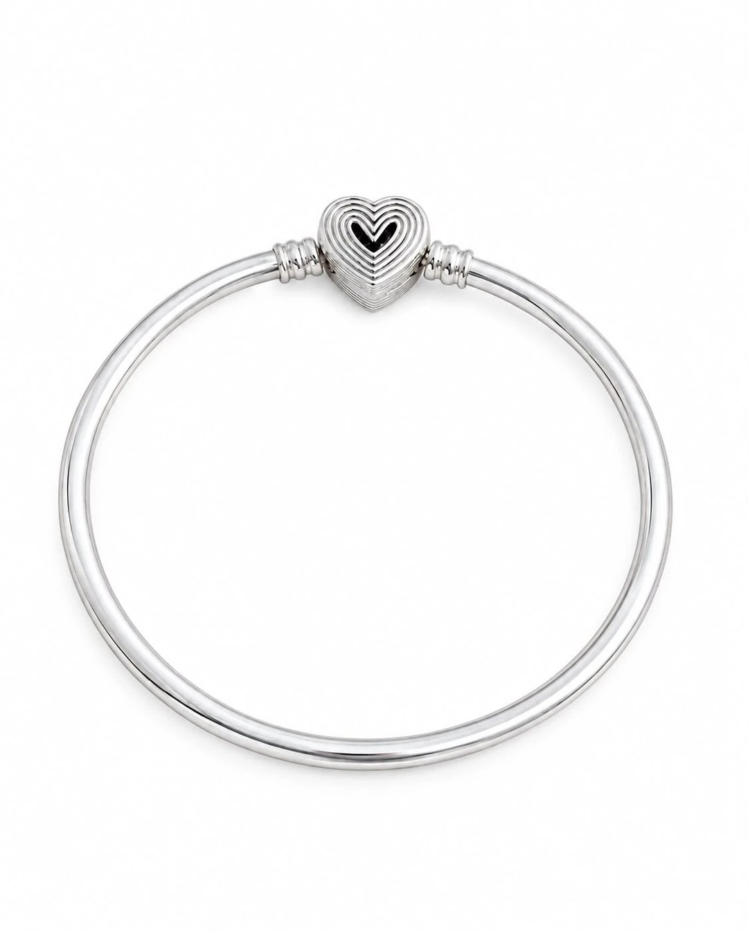 BRACELETE RÍGIDO PANDORA ORIGINAL CORAÇÃO | Like Joias e Acessórios