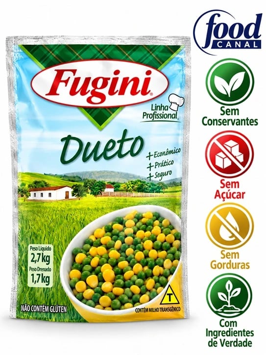 FOOD VEGETAIS DUETO FUGINI SACHE 6X1,7KG | Central de Negócios B2B