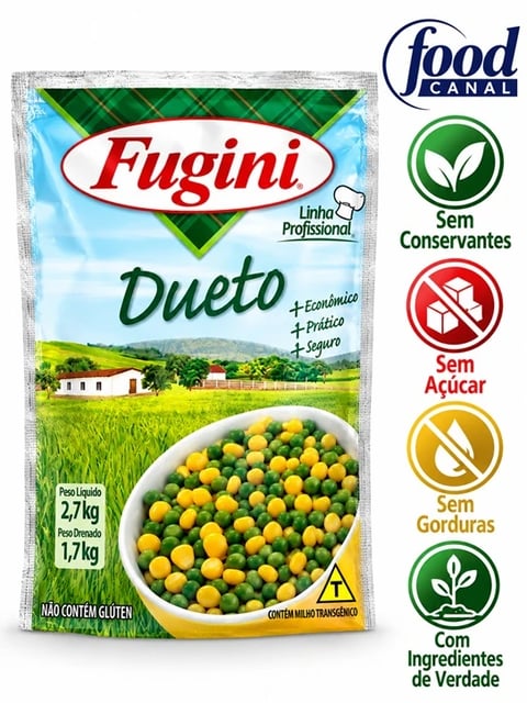 FOOD VEGETAIS DUETO FUGINI SACHE 6X1,7KG | Central de Negócios B2B