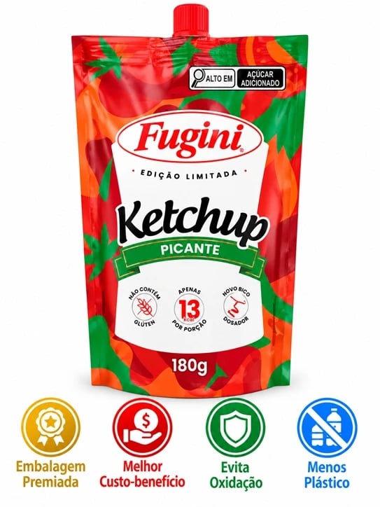 SACHE BICO KETCHUP PICANTE 32X180G | Central de Negócios B2B