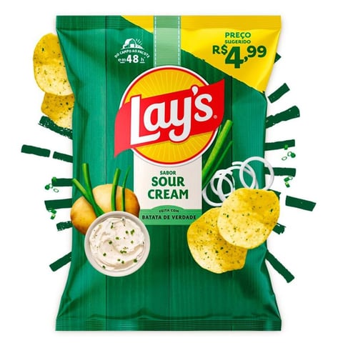 LAYS SOUR CREAM 30GX48 PP | PEP Distribuidora