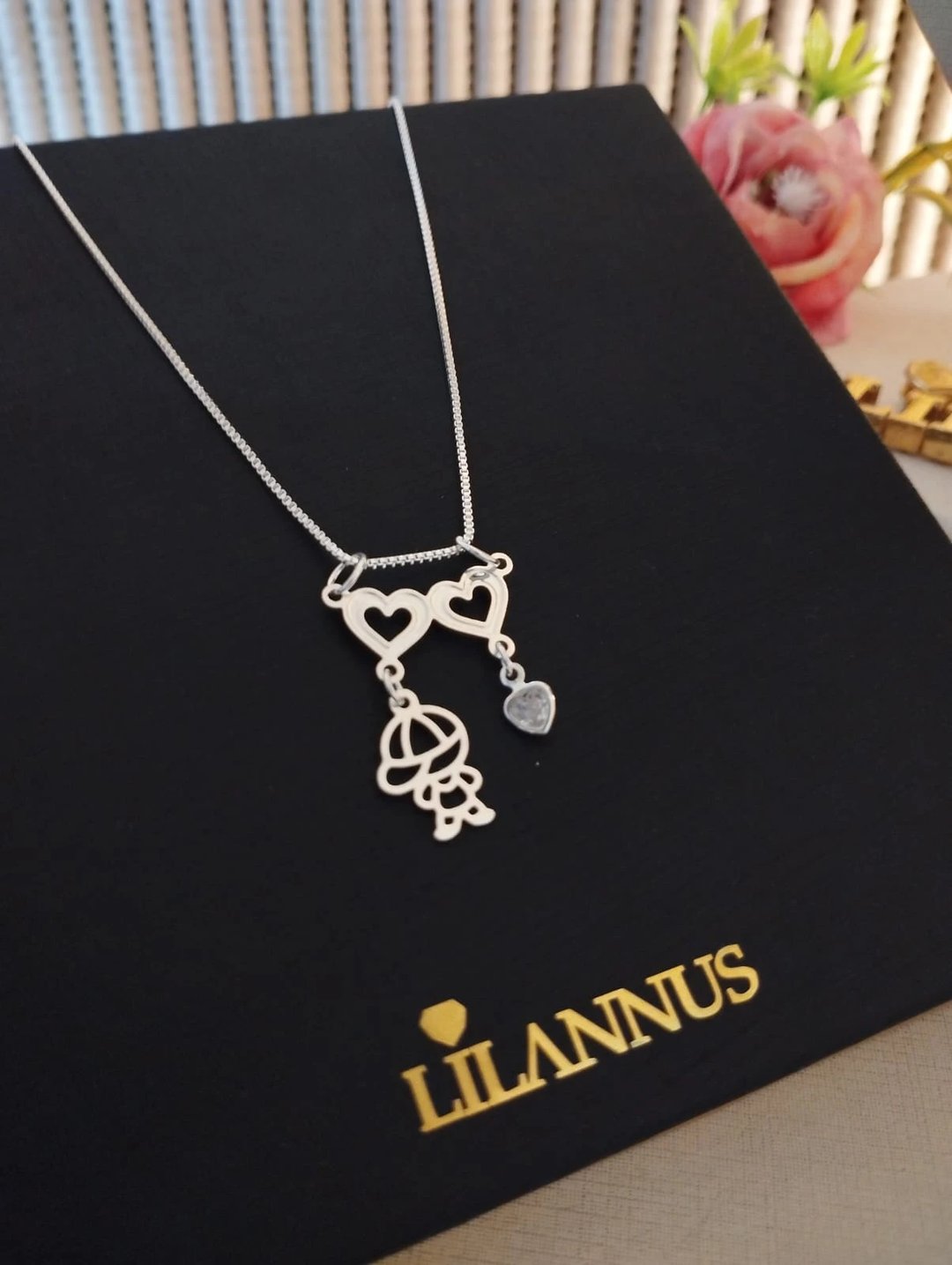 Colar FAMILIA Banho PRATA 925 | Gestor Lilannus Ltda (4)