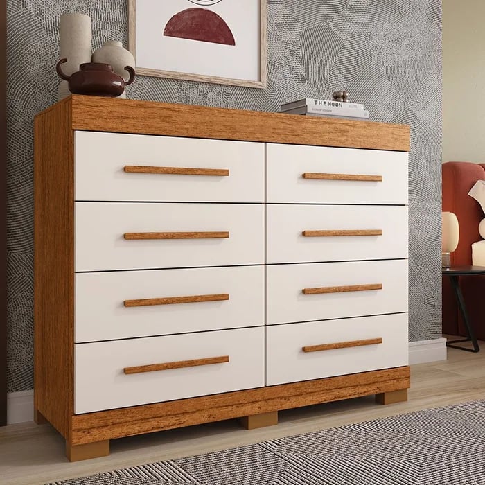 Cômoda ACP Nalu 8 Gavetas | ELETRO KIT