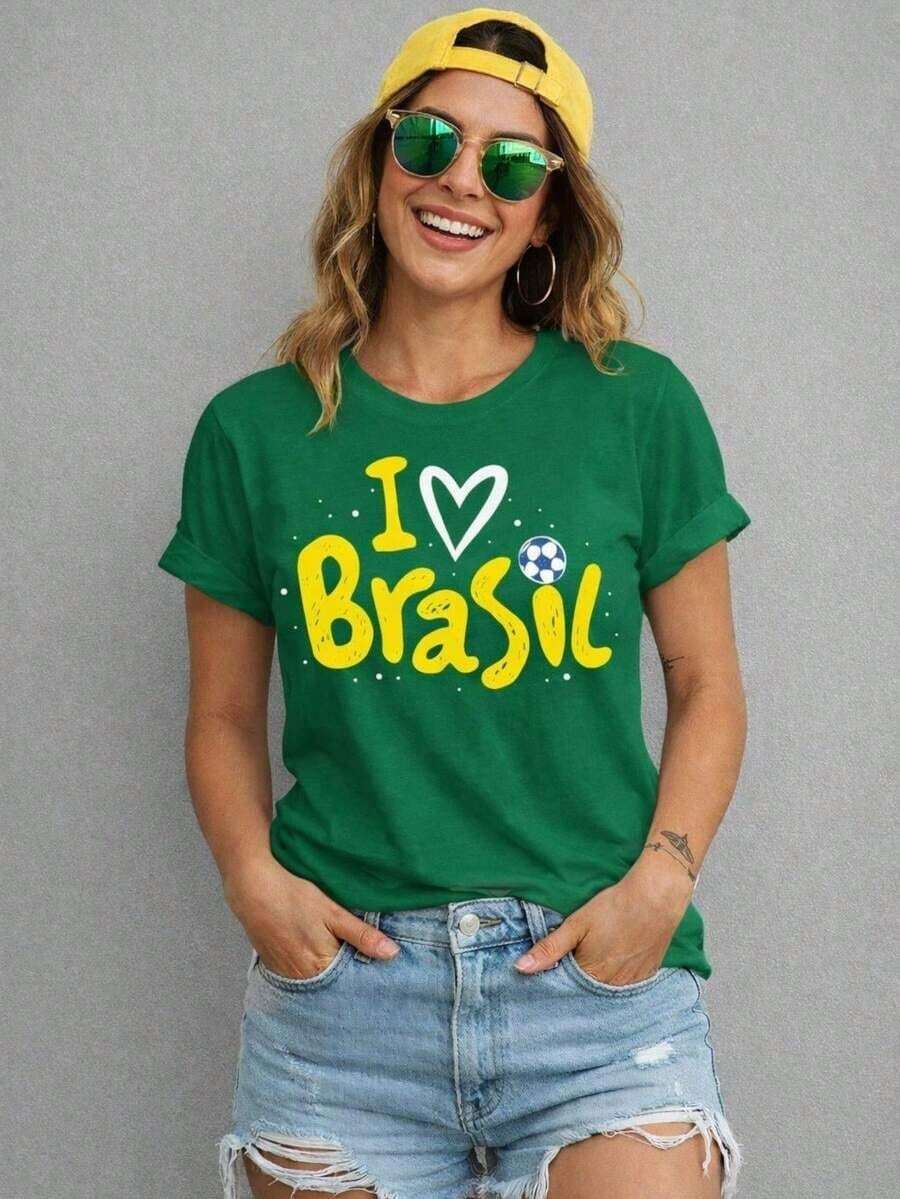 Blusa Copa do Mundo Camiseta 100% Algodão rumo ao Hexa | Linqui