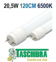 LAMPADA TASCHIBRA LED TUBULAR 20,5 W BIVOLT 1,20 MT | Evidenci distribuidora