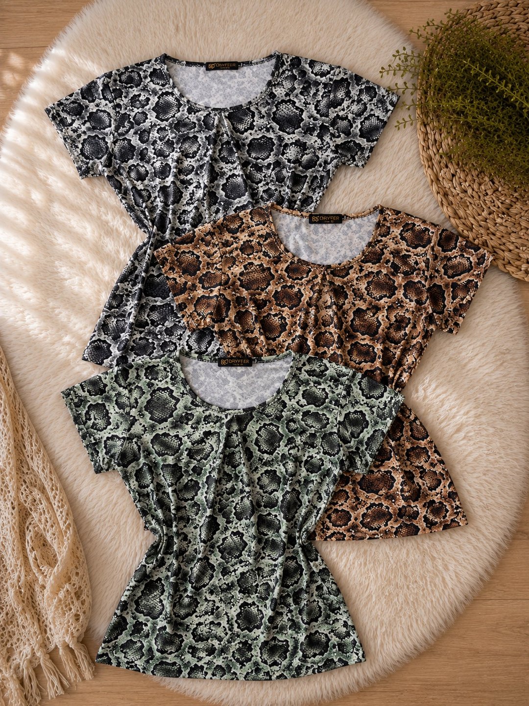 Blusa Plus Animal Print PS07 | Dryffer Fashion