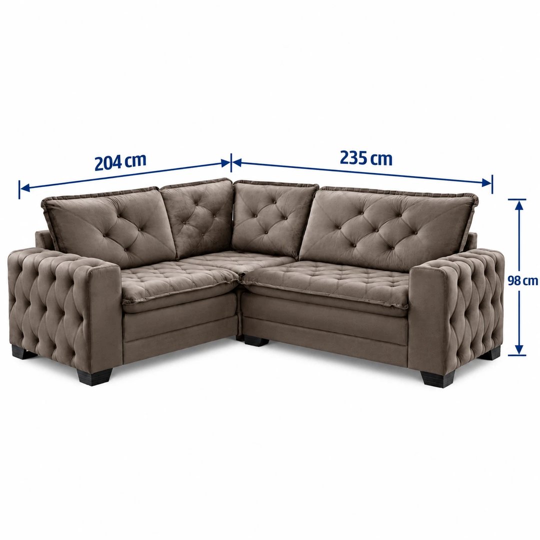 Sofá Maguimóveis de Canto Atalaia 1066 3+2 Lugares | ELETRO KIT (2)