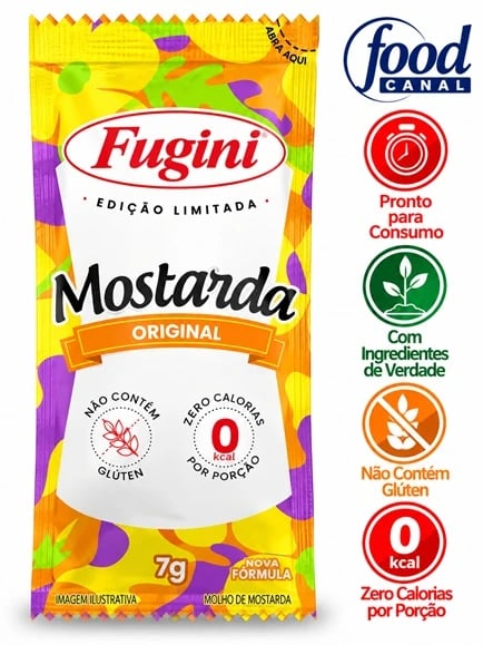 FOOD SACHE MINI FUGINI MOSTARDA 144X7G | Central de Negócios B2B