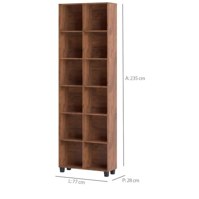 Estante Dalla Costa C56 com 12 Nichos | ELETRO KIT (2)