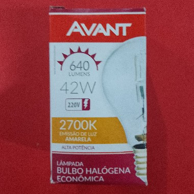 LAMPADA AVANT HALOGENA 42W 220V | Evidenci distribuidora