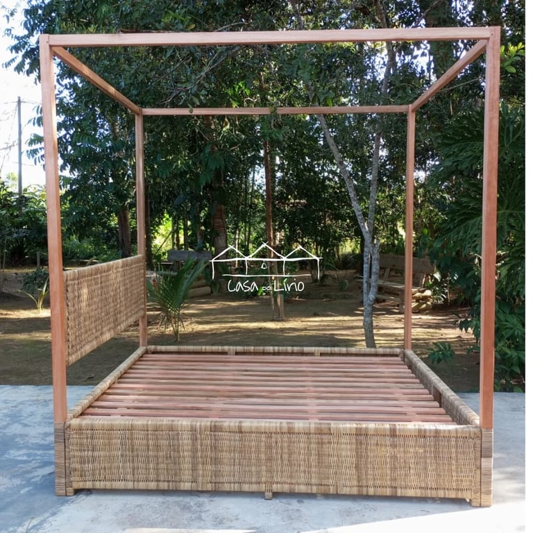 Cama Karime Em Junco Natural | Casa do Lírio