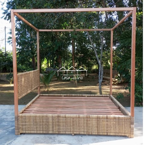 Cama Karime Em Junco Natural | Casa do Lírio