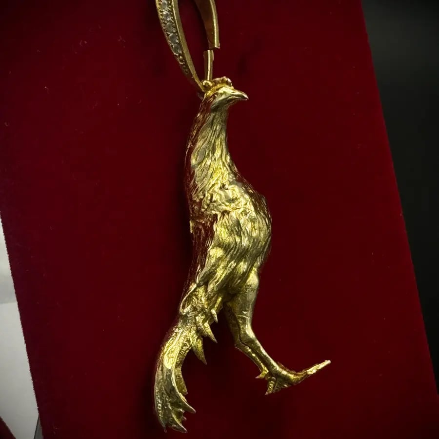 PINGENTE GALO 3D | Everest Jóias (2)