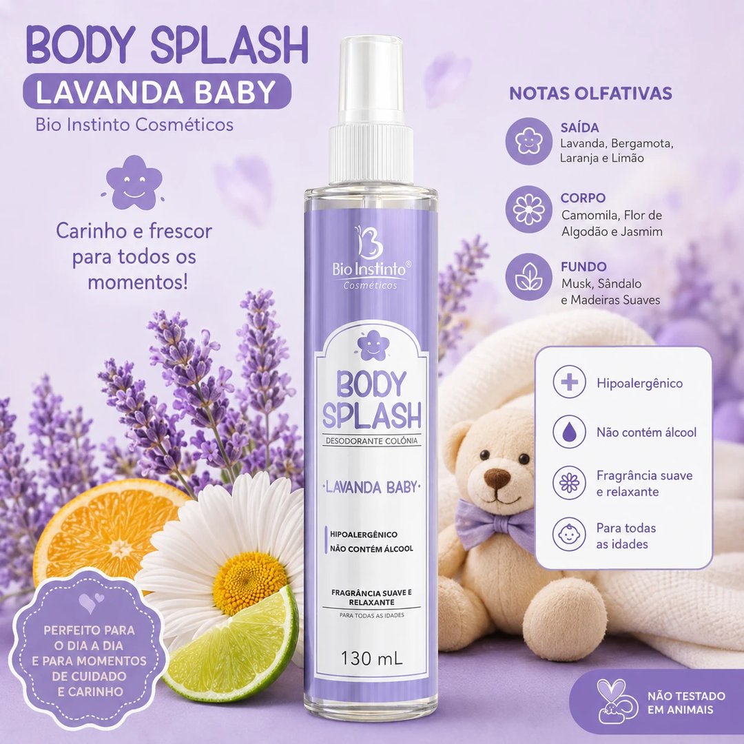 Body Splash LAVANDA BAY BIO INSTINTO 130ml | Loja Chrysdape