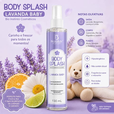 Body Splash LAVANDA BAY BIO INSTINTO 130ml | Loja Chrysdape